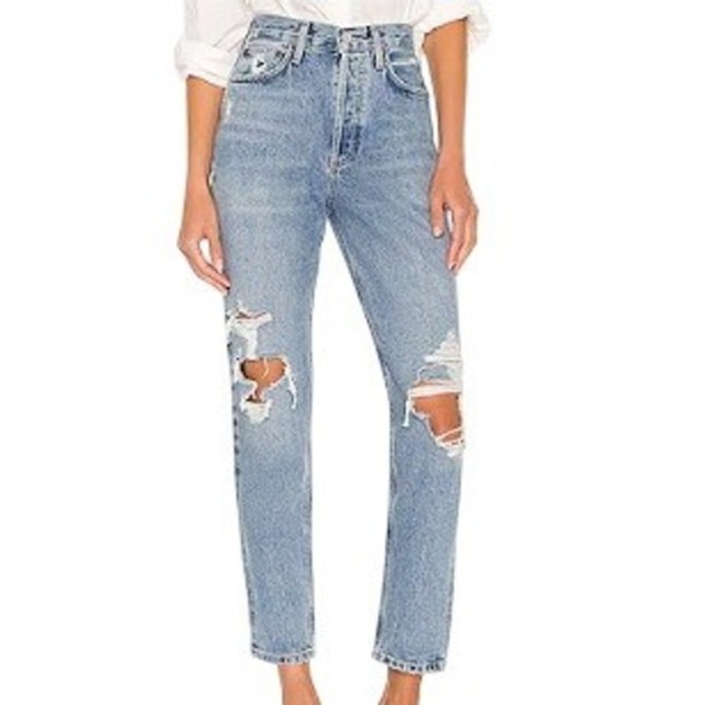 VTG Abercrombie and Fitch The Skinny High Rise Thrashed Jeans Size 29 - 8 Long